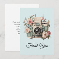 Camera with Flowers Retro Pastel Image