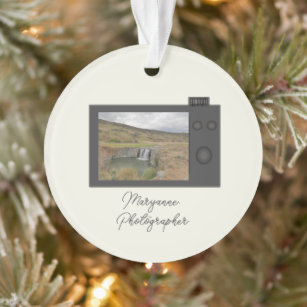 Camera with Photo Personalized  Ornament