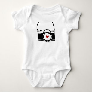 Camera with Strap Photographer Baby Bodysuit