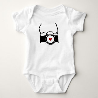 Camera with Strap Photographer Baby Bodysuit