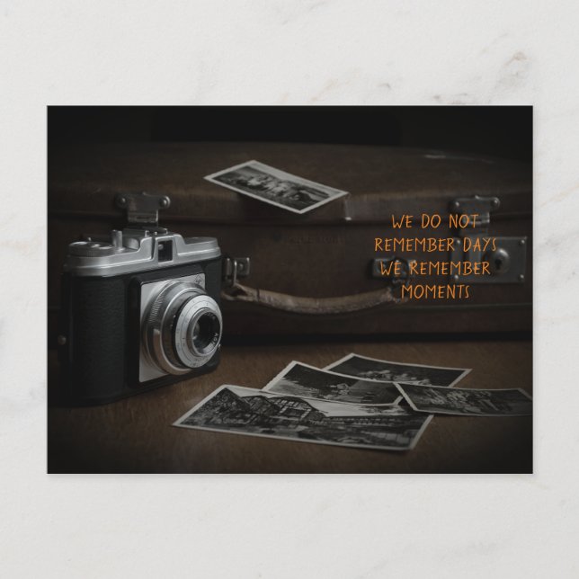 Camera with Suitcase Postcard (Front)