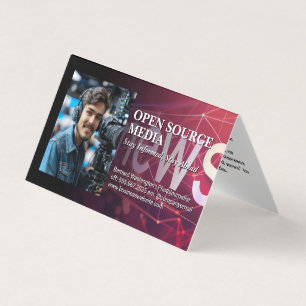 Cameraman on Studio Set Business Card