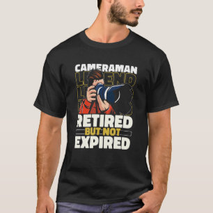 Cameraman Retired Videography - Videographer Camer T-Shirt