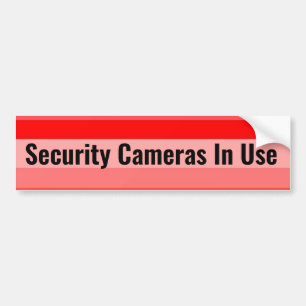 Caméras de sécurité en cours d'utilisation Sticker