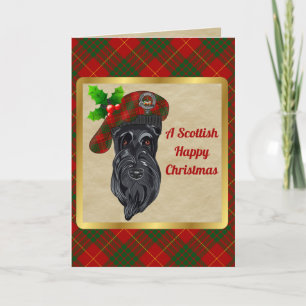 Cameron Badge & Tartan Personalized Xmas Card