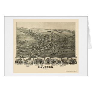 Cameron, carte panoramique de WV - 1899