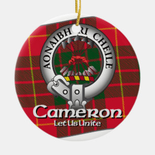 Cameron Clan Ceramic Ornament