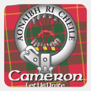 Cameron Clan Square Sticker