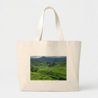 Cameron Highlands Tea Plantation Large Tote Bag