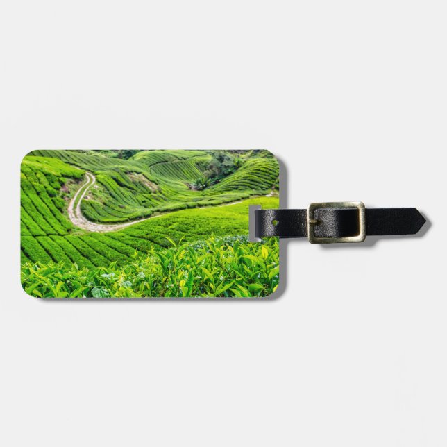 Cameron Highlands Tea Plantation Luggage Tag (Front Horizontal)
