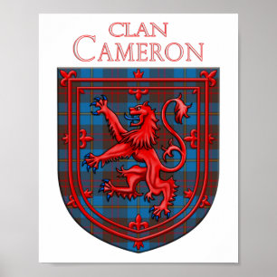 Cameron Hunting Tartan Scottish Plaid Poster