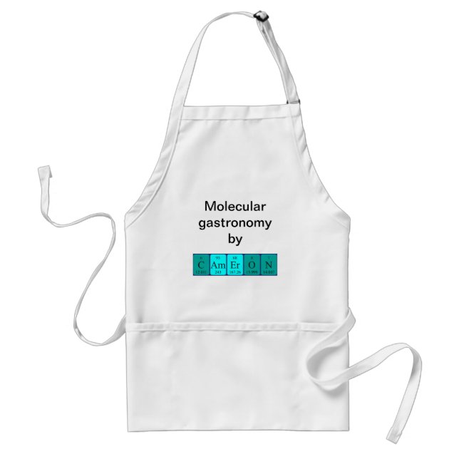Cameron periodic table name apron (Front)
