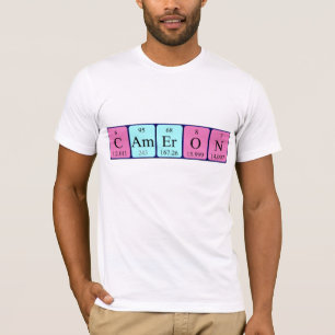 Cameron periodic table name shirt