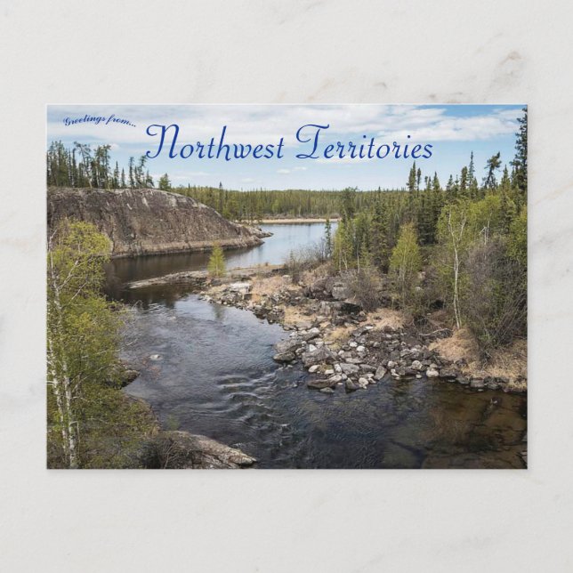 Cameron River Ingraham Trail Northwest Territories Postcard (Front)