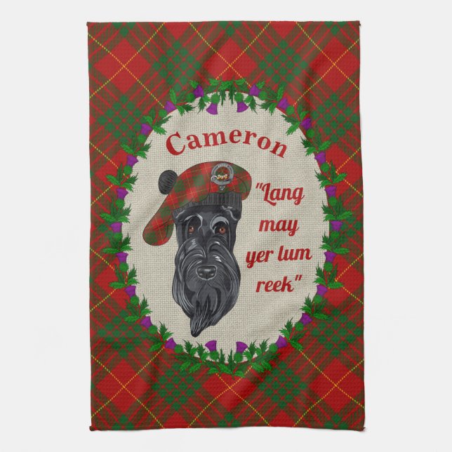 Cameron Scottie Dog Kitchen Towel (Vertical)
