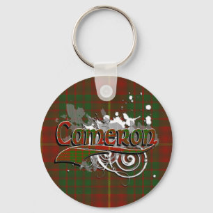 Cameron Tartan Grunge Keychain