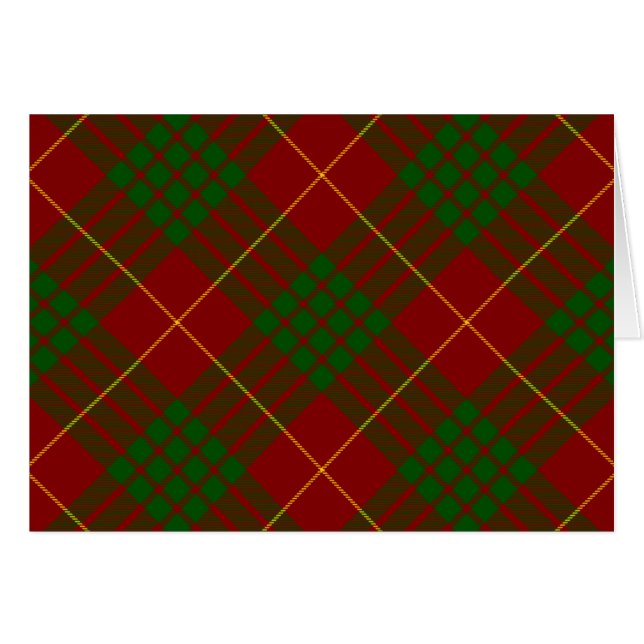 Cameron tartan red green plaid (Front Horizontal)