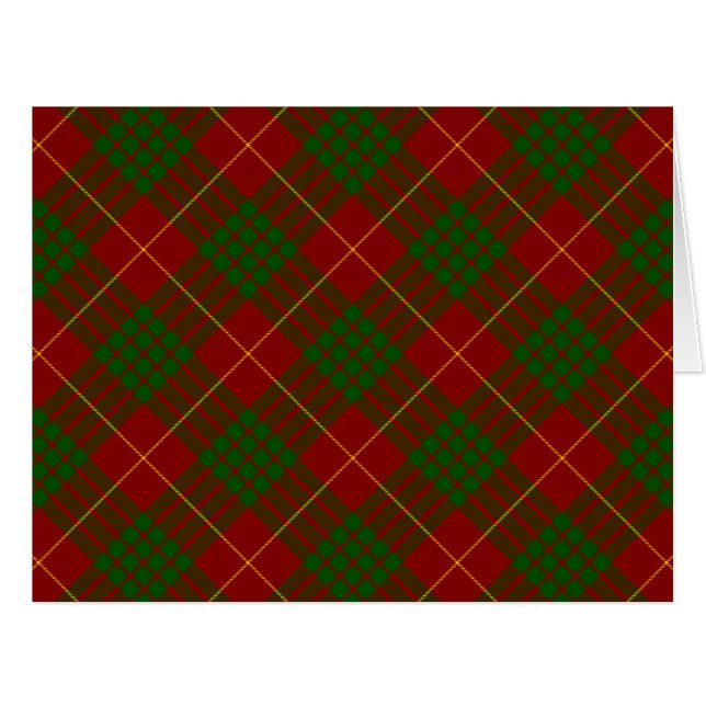 Cameron tartan red green plaid (Front Horizontal)