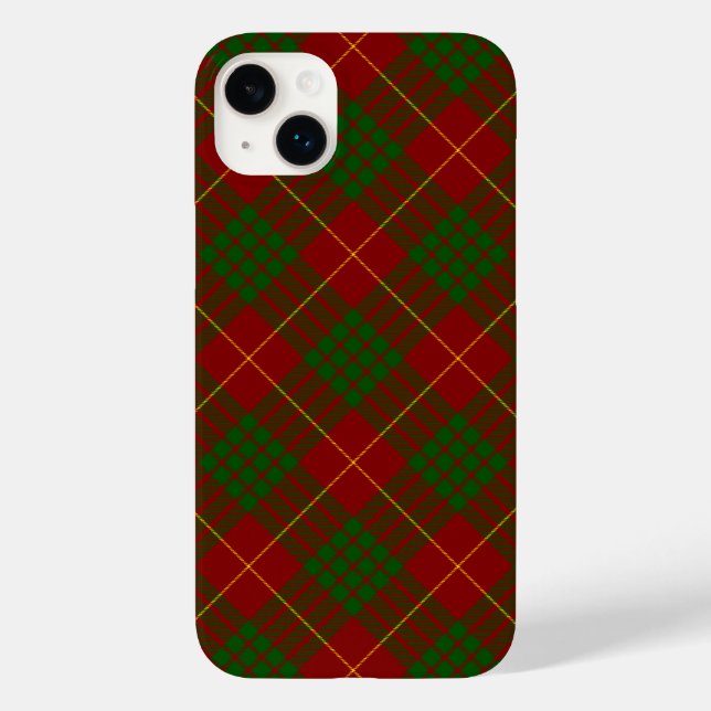 Cameron tartan red green plaid Case-Mate iPhone case (Back)