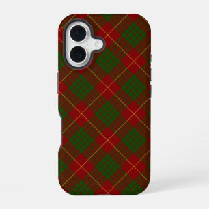 Cameron tartan red green plaid iPhone 16 case