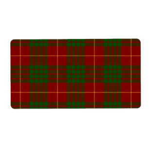 Cameron tartan rouge vert plaid