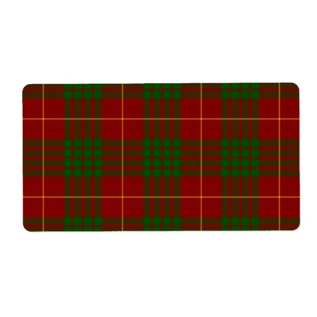 Cameron tartan rouge vert plaid (Devant)