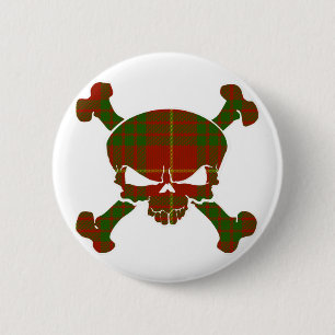 Cameron Tartan Skull No Banner Button