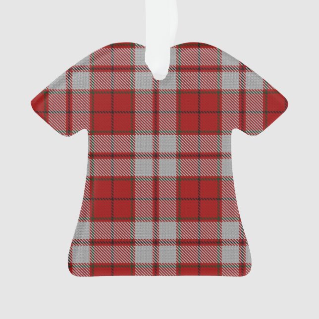 Cameron Tartan T-shirt Ornament (Front)