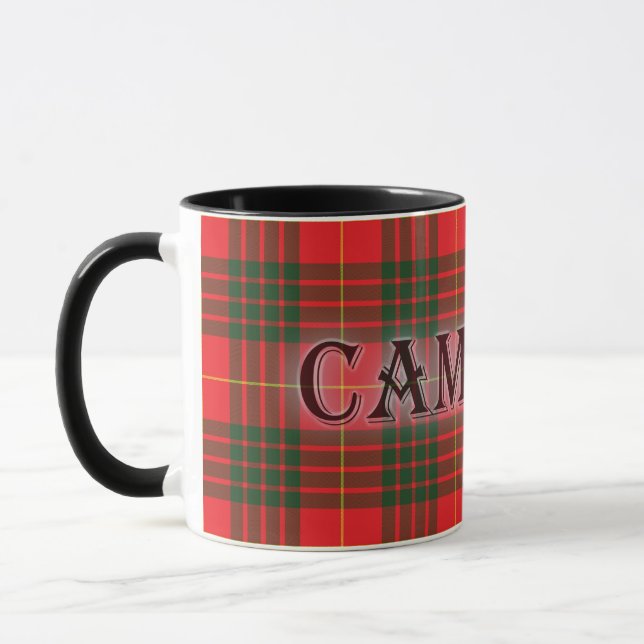 Cameron Tartan with the Last Name Mug (Left)