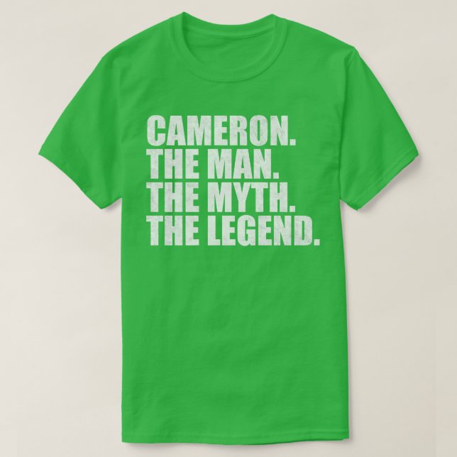 CameronCameron Name Cameron given name T-Shirt (Design Front)