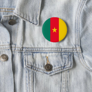 Cameroon 2 Inch Round Button
