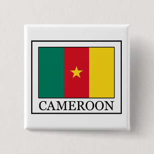 Cameroon 2 Inch Square Button