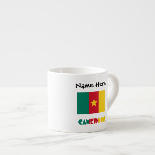 Cameroon and Cameroonian Flag Personalized Espresso Cup