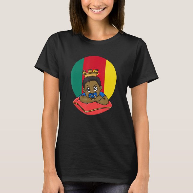 Cameroon Cameroonian Africa Proud Prince Boy Son M T-Shirt (Front)