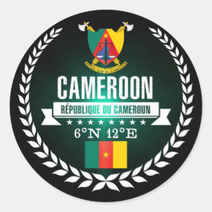 Cameroon Classic Round Sticker