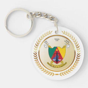 Cameroon Coat of Arms Keychain