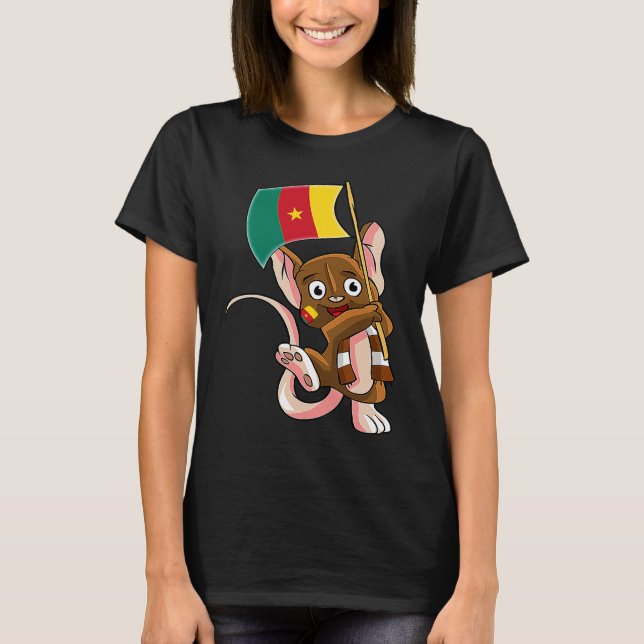 Cameroon Fan Mouse T-Shirt (Front)