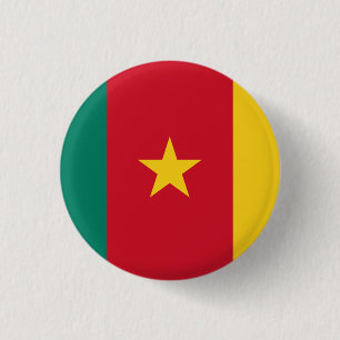 Cameroon Flag 1 Inch Round Button