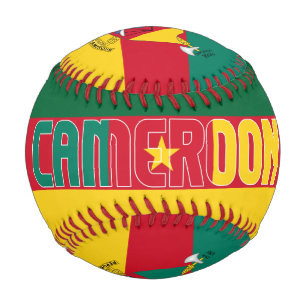 Cameroon Flag and Coat of Arms Patriotic Baseball