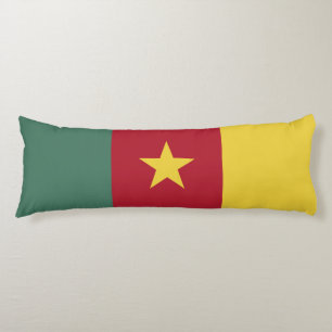 Cameroon flag body pillow
