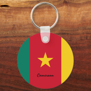 Cameroon Flag & Cameroon patriots / sports Keychain