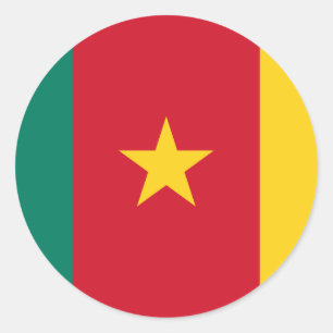 Cameroon Flag Classic Round Sticker