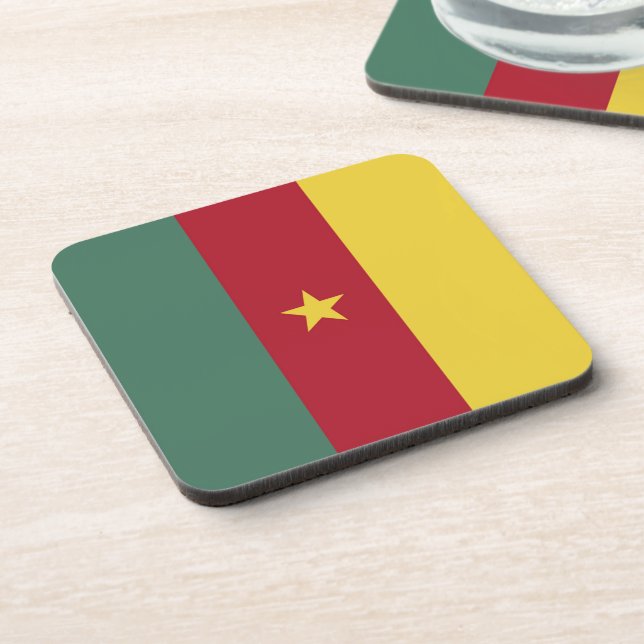 Cameroon flag coaster (Left Side)