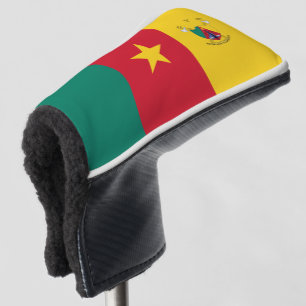 Cameroon flag-coat arms golf head cover