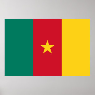 Cameroon Flag Design Poster