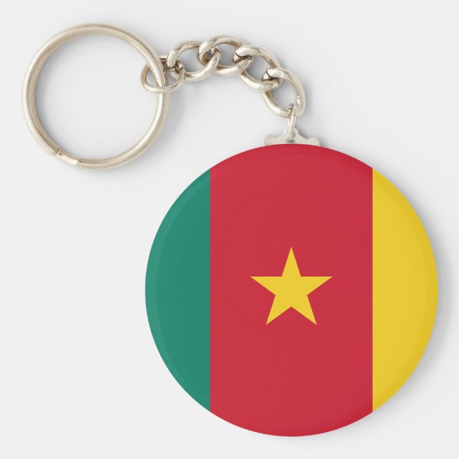 Cameroon Flag Keychain (Front)