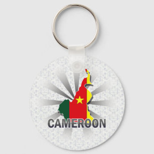 Cameroon Flag Map 2.0 Keychain