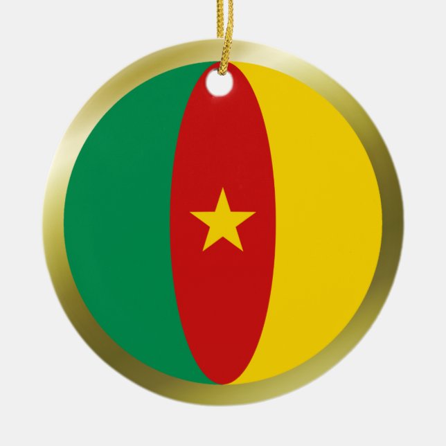 Cameroon Flag Ornament (Front)
