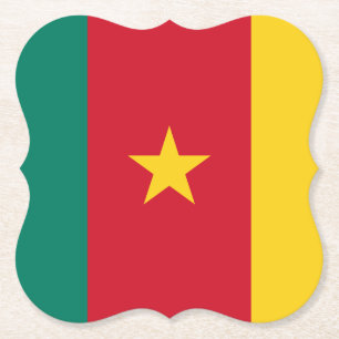 Cameroon Flag Paper Coaster