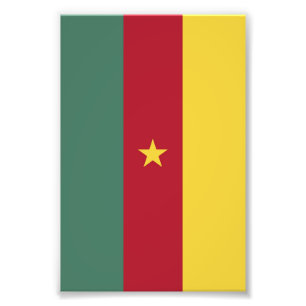 Cameroon flag photo print